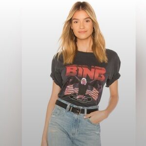 NWOT Anine Bing Black Graphic Tee with aeahle Design